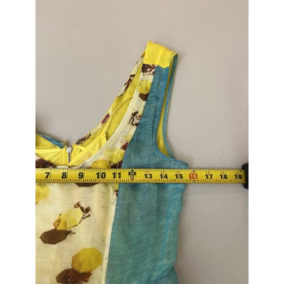 Whimsical Beach Dopamine Cottagecore Linen Blend Dress 4 Y2K Indie Sleaze Resort - Picture 13 of 16